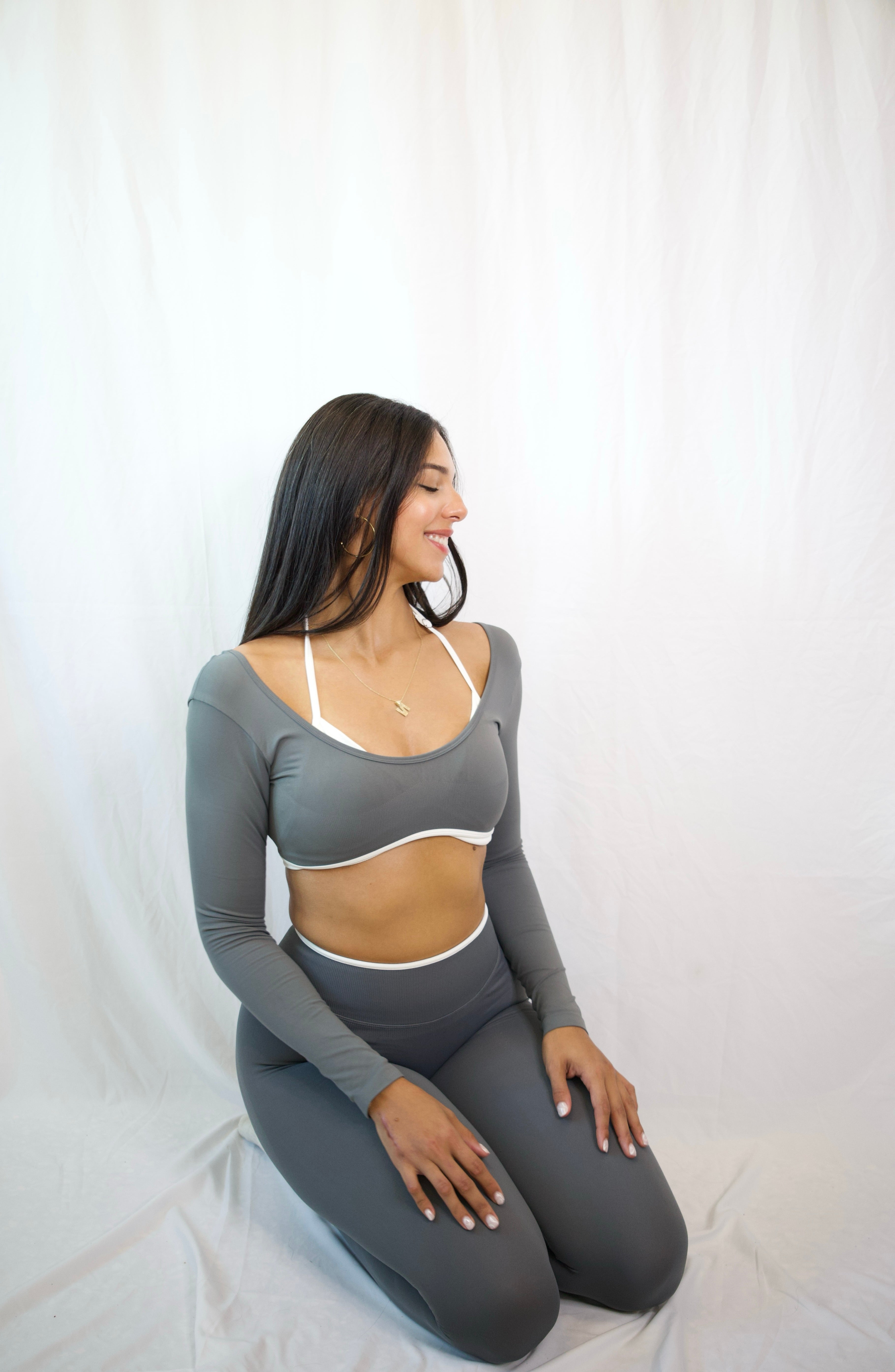 Cool Gray Long Sleeve Set